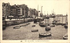 CPA Le Havre Le Quai de Southampton Bateau