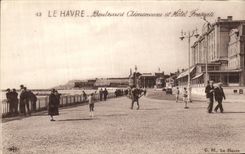 Bulevar Clemenceau de CPA Le Havre y hotel Frascati