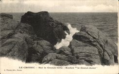 CPA Croisic On the great Dimension Rocks the Large Furnace bridge