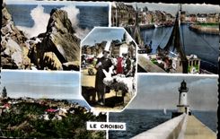 CPA Croisic the great dimension the lacemaker View the Lighthouse headlight