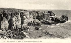 CPA Croisic Mountain of the Rocks of the Large Furnace bridge