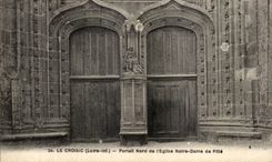 CPA Croisic (the Loire inf) Portall Northern of I church Notre Dame de Pitie