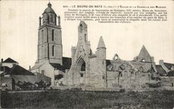 CPA the Borough De Batz Church La Chapelle of the Mulberry trees