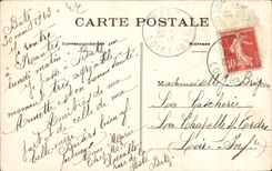 CPA the Borough De Batz Church La Chapelle of the Mulberry trees