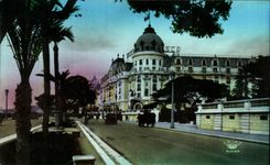 CPA Nice the Walk of the English and I Negresco Hotel
