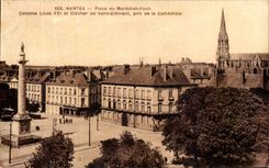 CPA Nants Places of the Foch Marshal