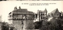 CPA Nantes the Castle of the dukes of Brittany taken of Nora On the left the Keep of the XIV E century