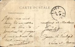 CPA Troyes Monument of the Benefactors Places Hosiery