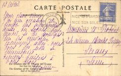 CPA Les Grottes De Saint Cezaire pres grasse La Salle des Draperies