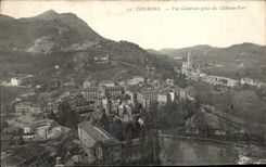 CPA Lourdes Vue Generale prise du Chateau 