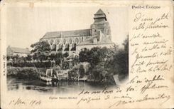 CPA Pont L Eveque Saint Michel Eglise