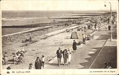 CPA Luc Sur Mer La Promenade de la digue