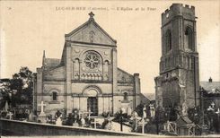 CPA Luc Sur Mer (Calvados) L Eglise et la Tour