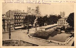 CPA Narbonne (Aude) el canal y el St de la catedral apenas