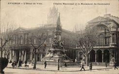 opera del ayuntamiento de CPA Avignon I municipal y el monumento de Centenaire