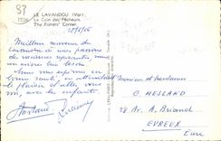 CPA Lavandou (VAr) the Corner of the Sinners The Fishers Corner Boats