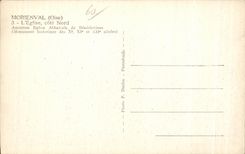 La iglesia de CPA Morienval Oise dimensiona la iglesia vieja nortena de la abadia de benedictinos