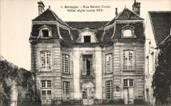CPA Mortagne Rue Sainte Croix Hotel Style Louis XIV