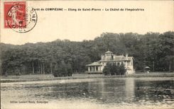 CPA Foret de Compiegne Etang de Saint Pierre Le Chalet de I Imperatrice