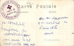 CPA Guerre De 1914 Senlis Une rue incendiee A burned down street Militaria