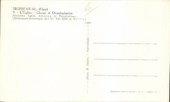 Estribillo y Deambulatoire de la iglesia de CPA Morienval