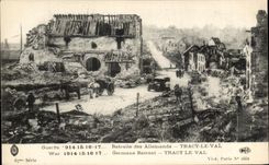 Guerra 1914 de CPA retiro 15 16 17 de los alemanes de Tracy la guerra 1914 del valle retratamiento Tracy de 15 16 17 alemanes el valle Militaria