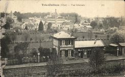 CPA clasifica la estacion de tren de la opinion del castillo de Oise