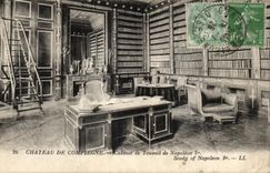 CPA Chateau De Compiegne Cabinet de Travail de Napoleon Ier Study of Napoleon Iet 