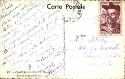 CPA Castle Chinon Nievre Ruires of the Old woman tower