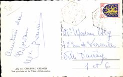 CPA Chinon Castle View and the Table Counts Orientation