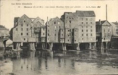 CPA the Brie IIIustree Meaux old men Moulins built on pile