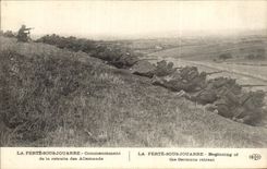 CPA Ferte under Jouarre Beginning of the retirement of the Germans Ferte Under Jouarre Militaria