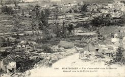 CPA Montdidier Seen together towards St Martin Militaria