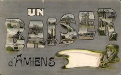 CPA Un Baiser d Amiens
