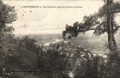CPA Montereau View taken of the Road of Paris