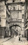 CPA Rouen Grosse Gothic Clock Style 1390 1397 Arcade goes back to 1511 and the Fountain of 1731