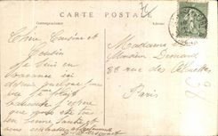 CPA St Pierre in Port Avenue of the Castle