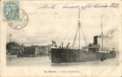 CPA Le Havre Sortie d un Navire