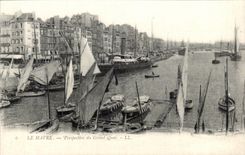 CPA Le Havre Perspective du Graud Quai Bateau