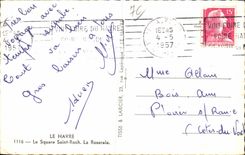 CPA Le Havre the Public garden Saint Roch the Rosery