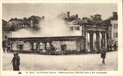 CPA Dax el flujo caliente 2400 de Journaller de la fuente 000 litros tiene 64 Centigrades