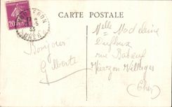 CPA Vouzeron the Castle Frontage of I Entrance