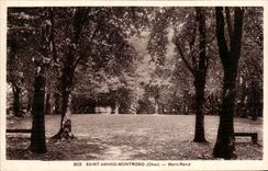 Montaje redondo de Amand Montrond del santo de CPA