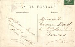 CPA Treport and I Trianon Hotel with the Terraces