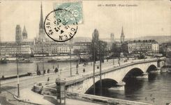 CPA Rouen Bridge Crow