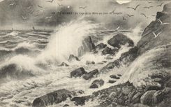 CPA Havre Le Cap de la Heve un Sour de tempete