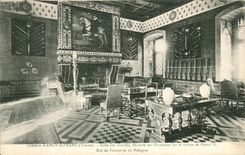 CPA Castle Ancy Frank the Room of the Guards decoree out of I hannor of the arrival of Henri II King de France and Poland