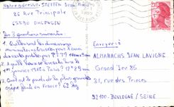 CPA Fantaisie Fleurs Finceref Felicitations