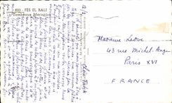 CPA Morocco Fes El Bali Merinides Tombs