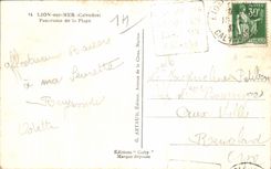 CPA Lion sur Mer Panorama of the Beach